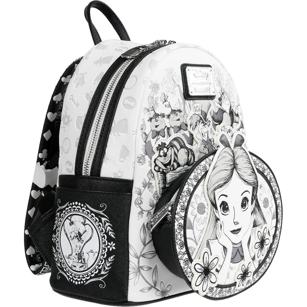 Loungefly Disney Alice in Wonderland Sketch Mini-Backpack Side