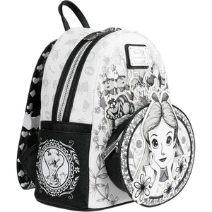 Loungefly Disney Alice in Wonderland Sketch Mini-Backpack Side