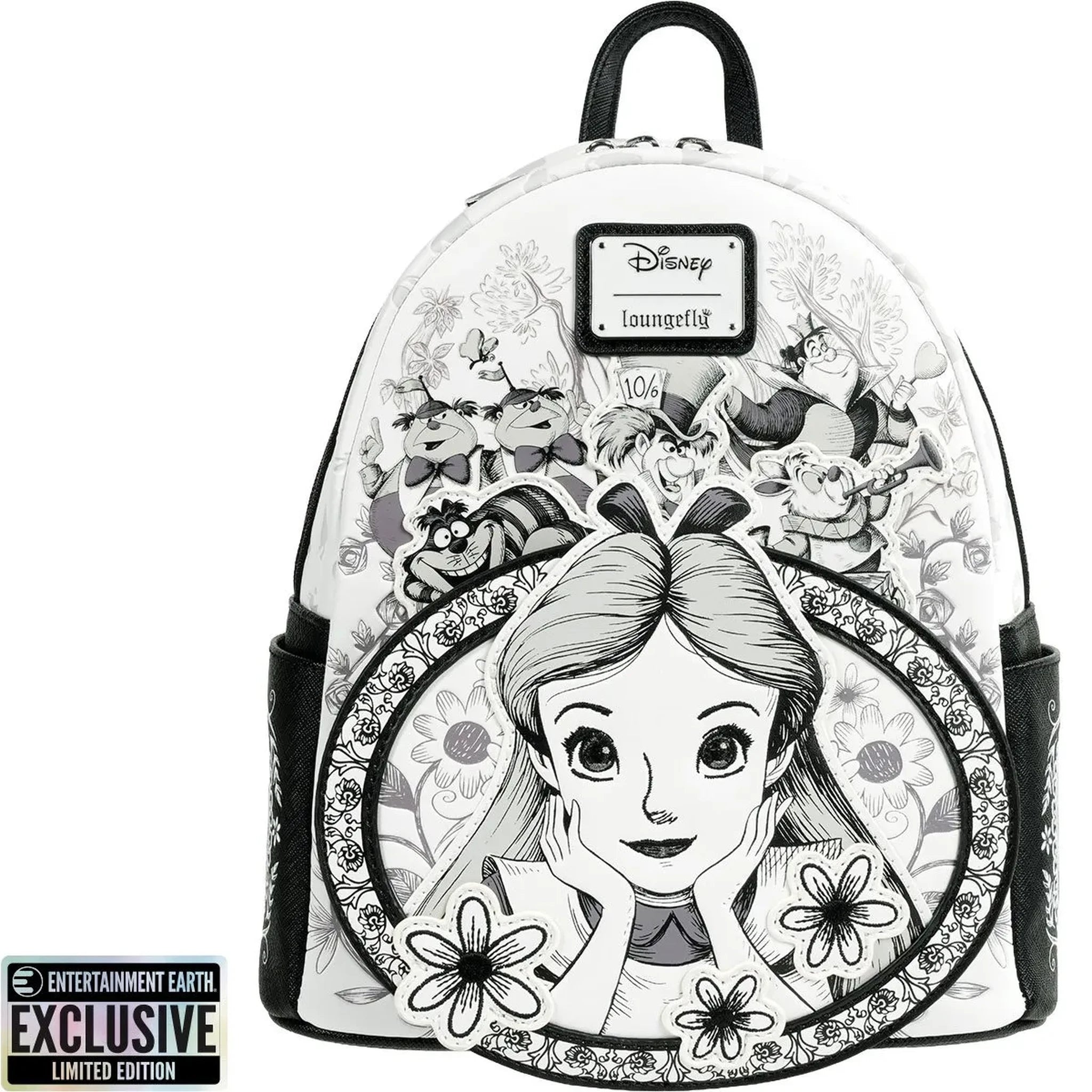 Loungefly Disney Alice in Wonderland Sketch Mini-Backpack Front