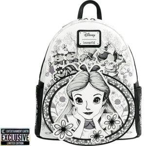 Loungefly Disney Alice in Wonderland Sketch Mini-Backpack Front