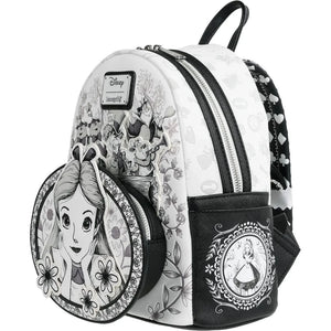 Loungefly Disney Alice in Wonderland Sketch Mini-Backpack Side