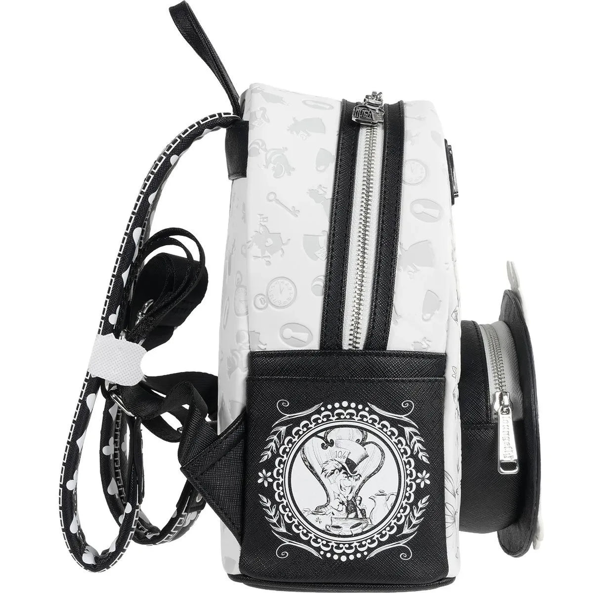 Loungefly Disney Alice in Wonderland Sketch Mini-Backpack Side