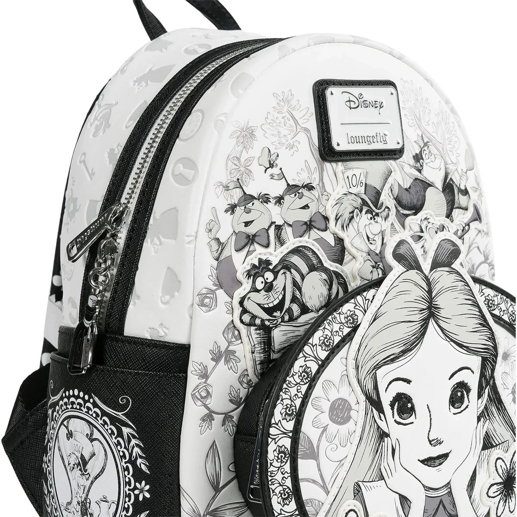 Loungefly Disney Alice in Wonderland Sketch Mini-Backpack Side