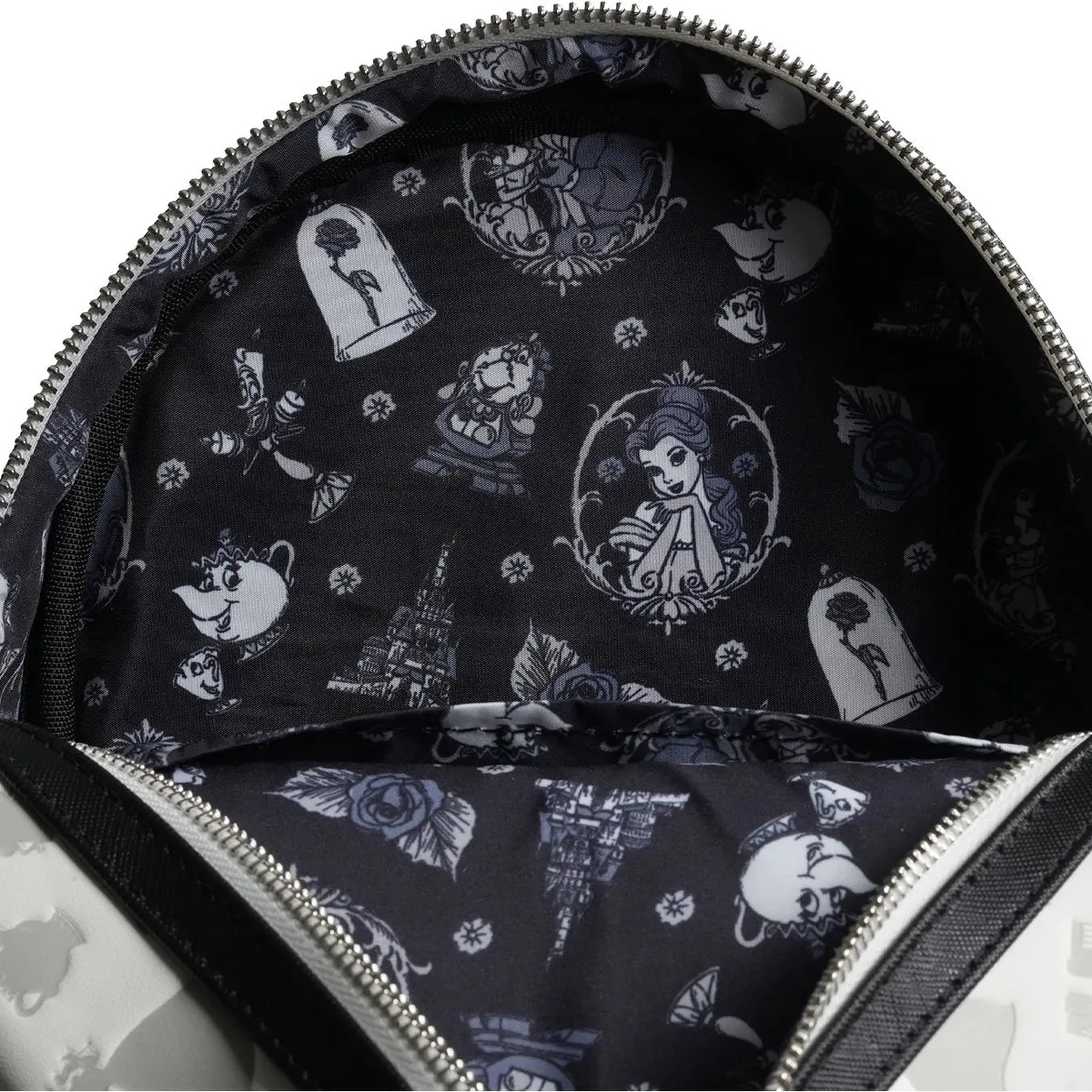 Loungefly Disney Beauty and the Beast Belle Sketch Mini-Backpack Detail