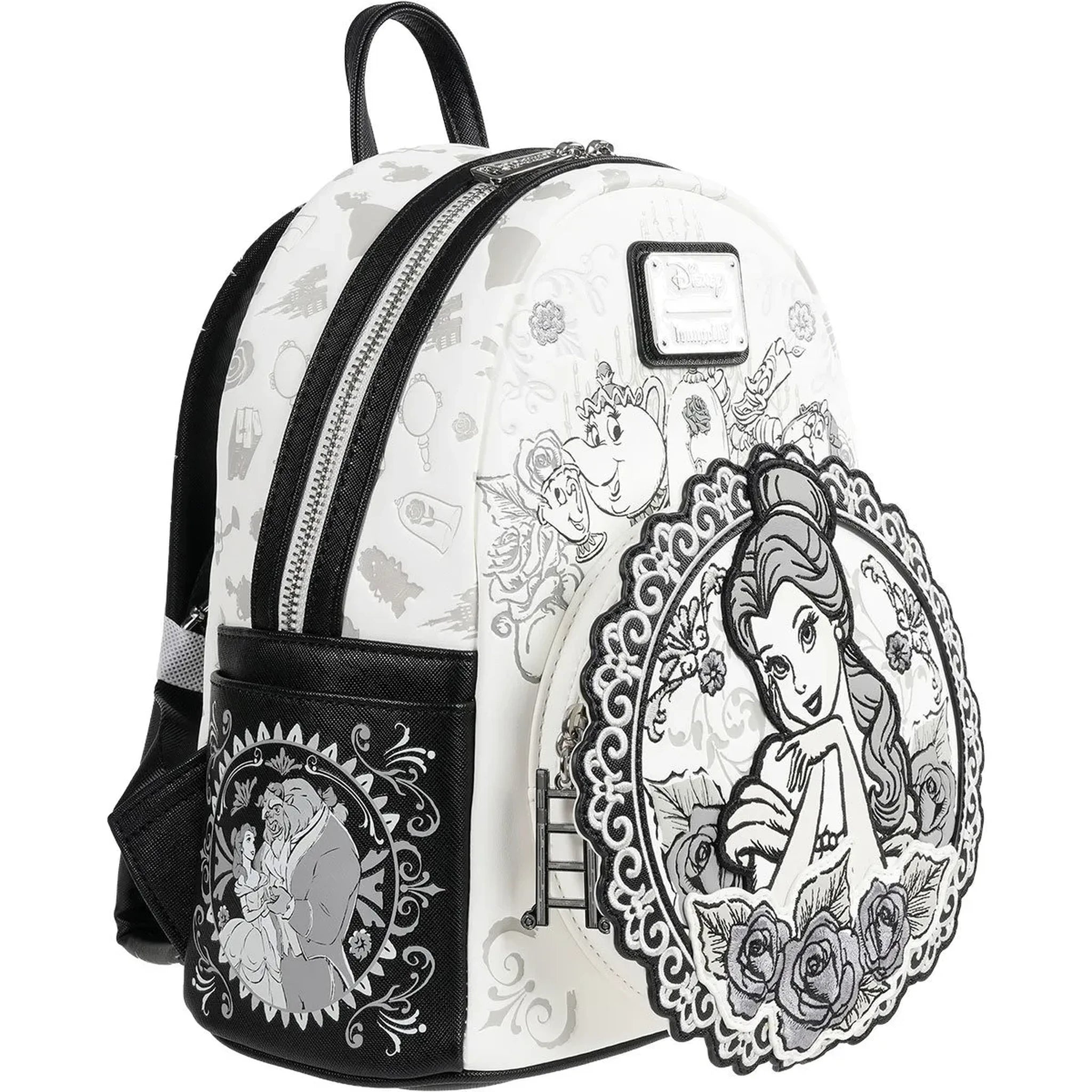 Loungefly Disney Beauty and the Beast Belle Sketch Mini-Backpack Detail