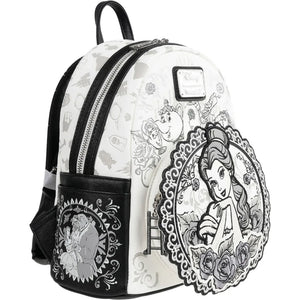 Loungefly Disney Beauty and the Beast Belle Sketch Mini-Backpack Detail