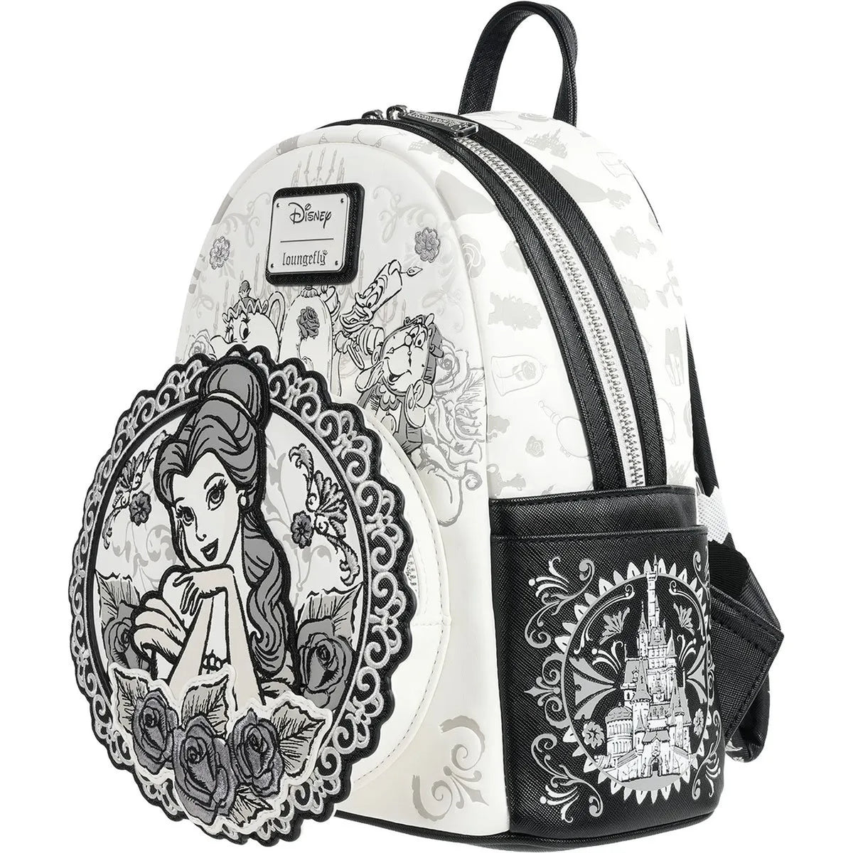 Loungefly Disney Beauty and the Beast Belle Sketch Mini-Backpack Detail