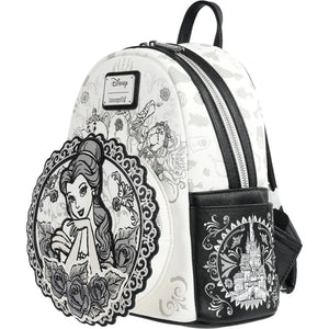 Loungefly Disney Beauty and the Beast Belle Sketch Mini-Backpack Detail