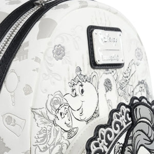 Loungefly Disney Beauty and the Beast Belle Sketch Mini-Backpack Detail