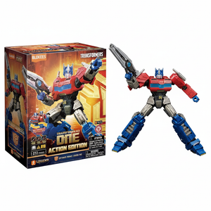 Transformers ONE Optimus Prime Action Edition box and figure
