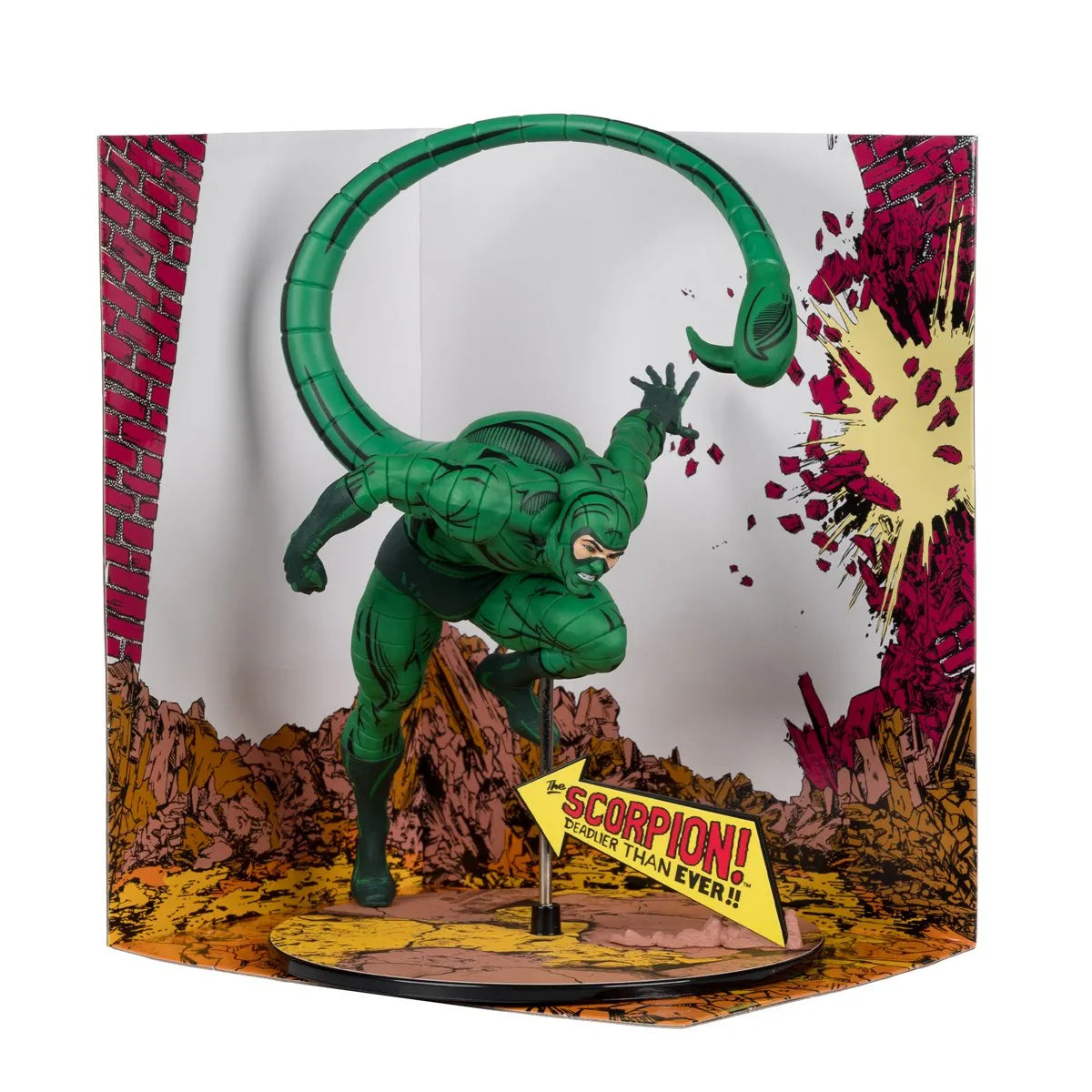 Marvel Wave 7 Scorpion Amazing Spider-Man #318 1:10 Scale Posed Figure with Scene