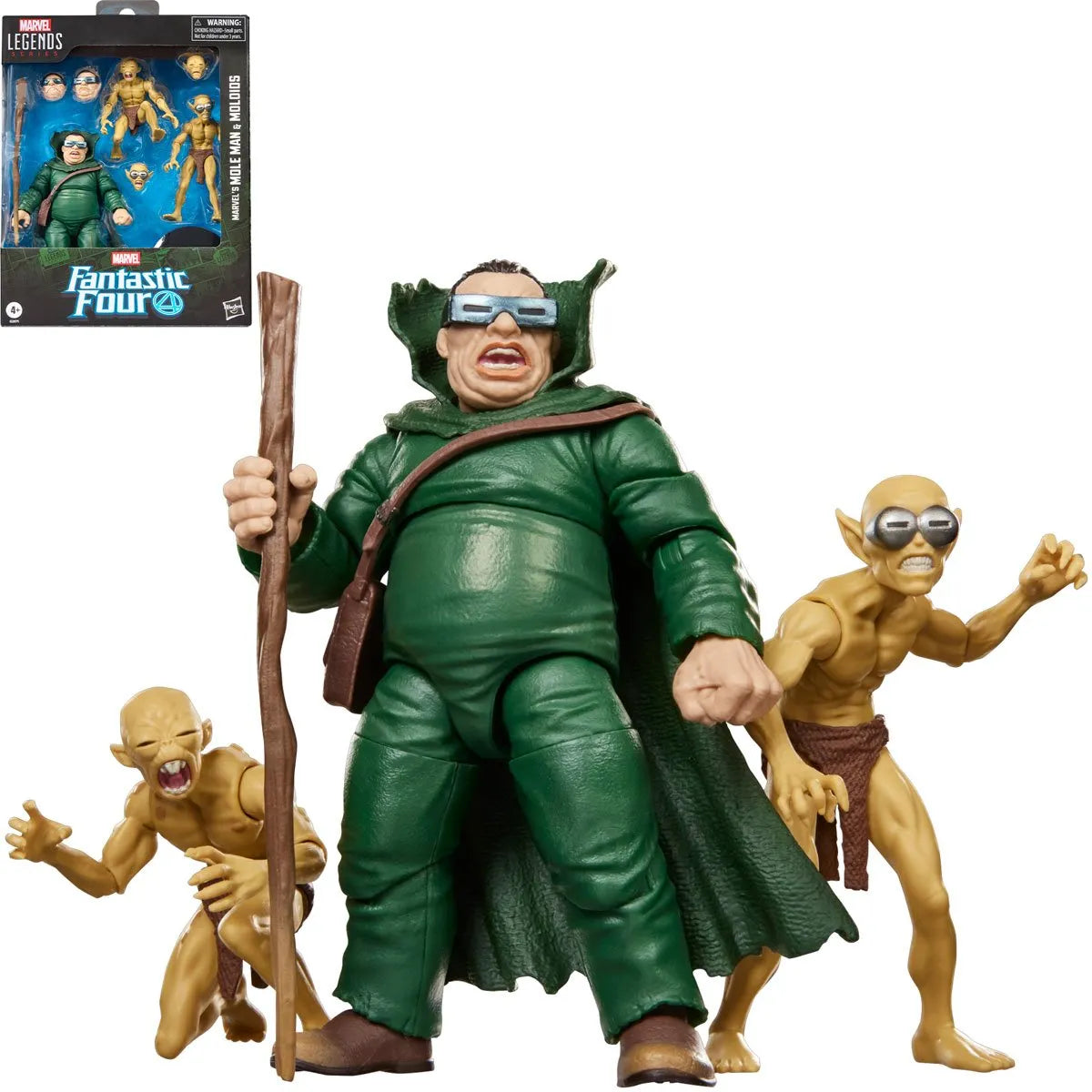 Fantastic Four Marvel Legends Series Mole Man & Moloids 6-Inch Action Figures [Pre-Order]