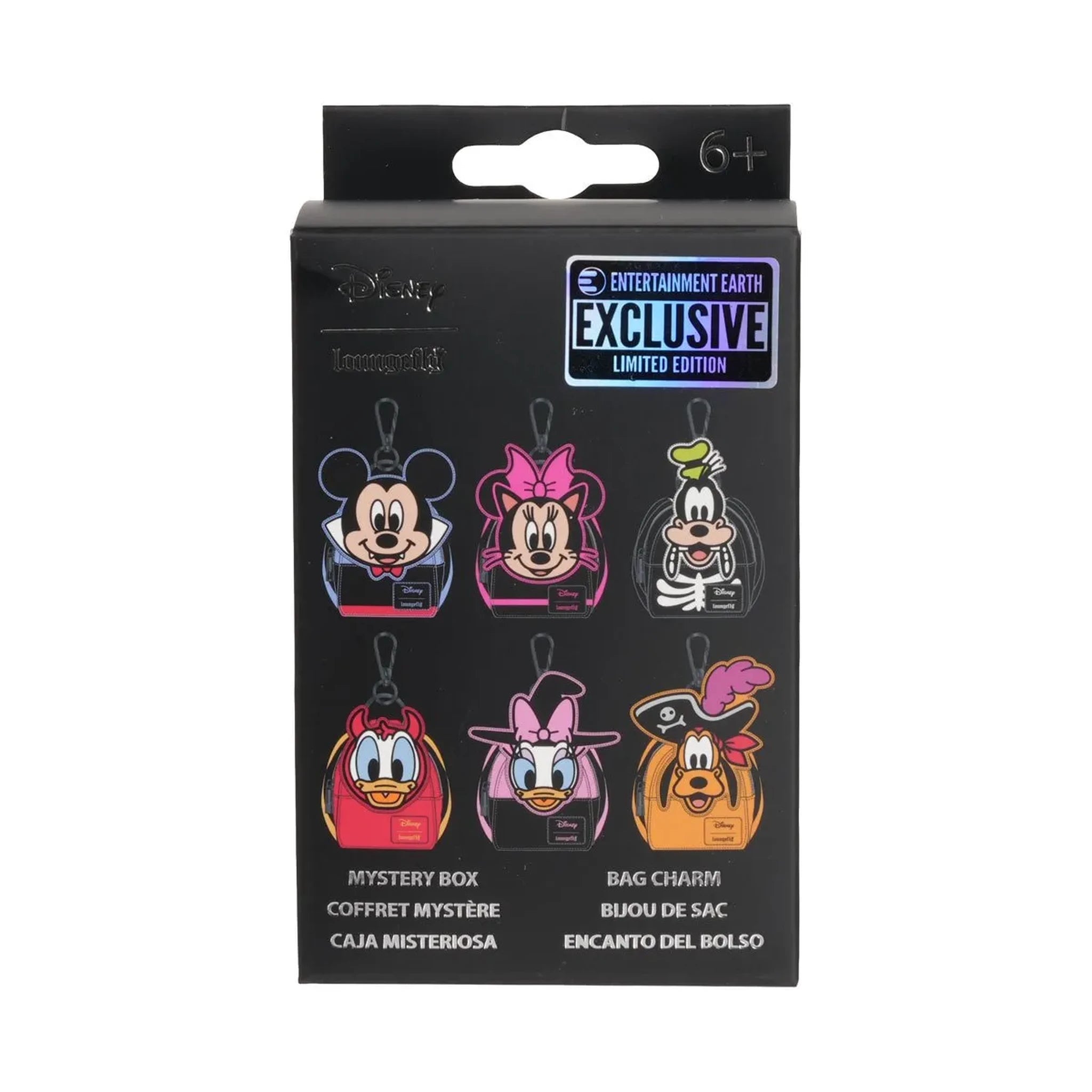 Loungefly Mickey and Friends Halloween Mystery Box Bag Charm - Entertainment Earth Exclusive Box