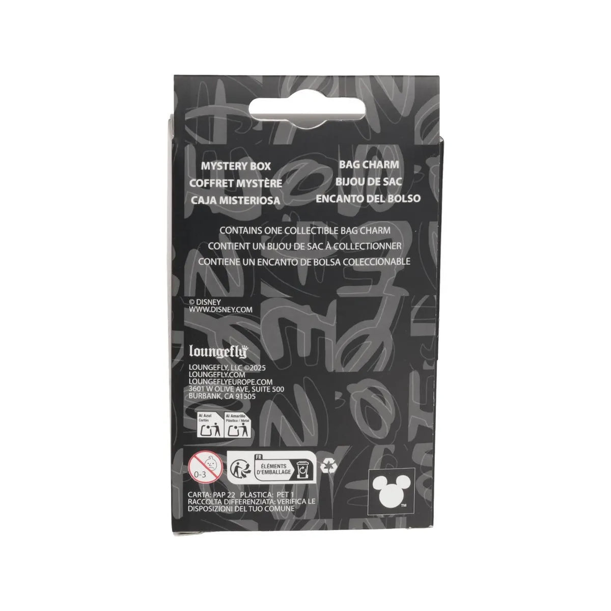 Loungefly Mickey and Friends Halloween Mystery Box Bag Charm - Entertainment Earth Exclusive Box
