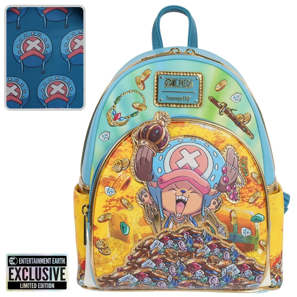 Loungefly One Piece Tony Tony Chopper Treasure Mini-Backpack - Entertainment Earth Exclusive Front
