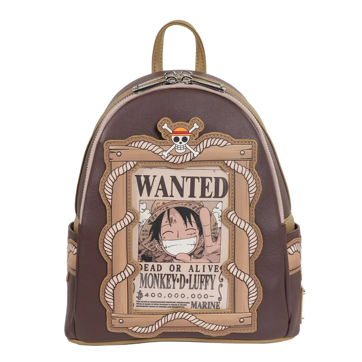 Loungefly One Piece Wanted Monkey D. Luffy Mini-Backpack - Entertainment Earth Exclusive Front