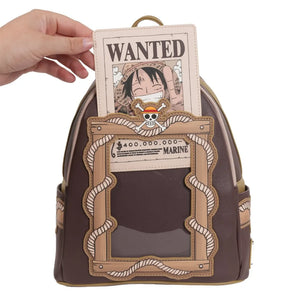Loungefly One Piece Wanted Monkey D. Luffy Mini-Backpack - Entertainment Earth Exclusive Detail