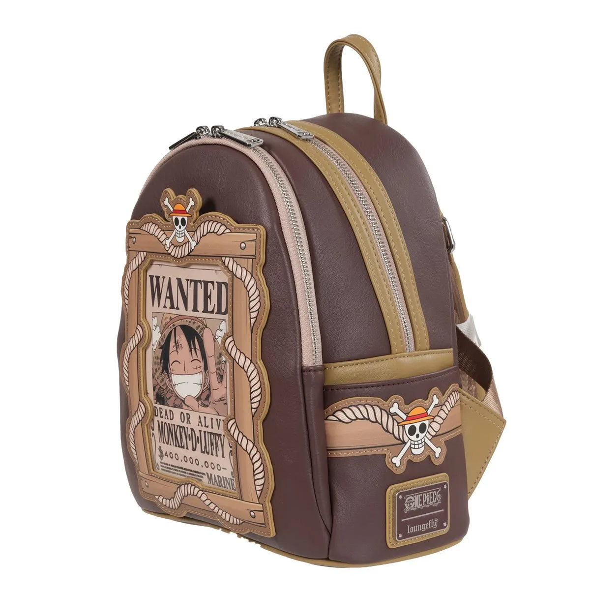 Loungefly One Piece Wanted Monkey D. Luffy Mini-Backpack - Entertainment Earth Exclusive View-9