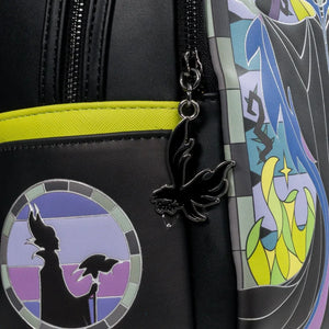 Loungefly Disney Maleficent Stained Glass Mini-Backpack - Exclusive Detail