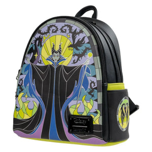 Loungefly Disney Maleficent Stained Glass Mini-Backpack - Exclusive Front