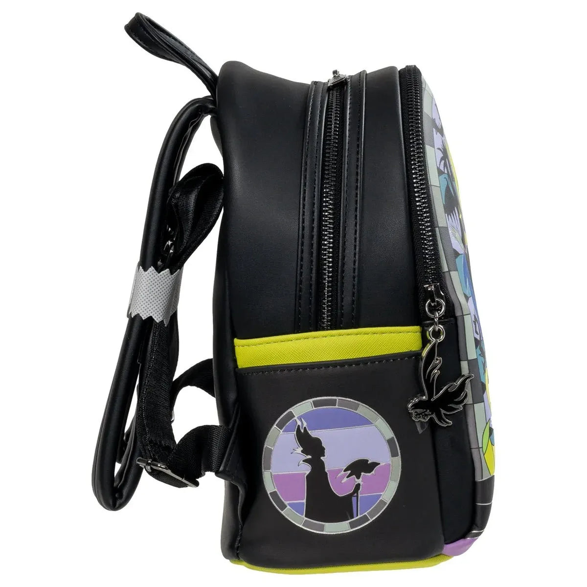 Loungefly Disney Maleficent Stained Glass Mini-Backpack - Exclusive Side