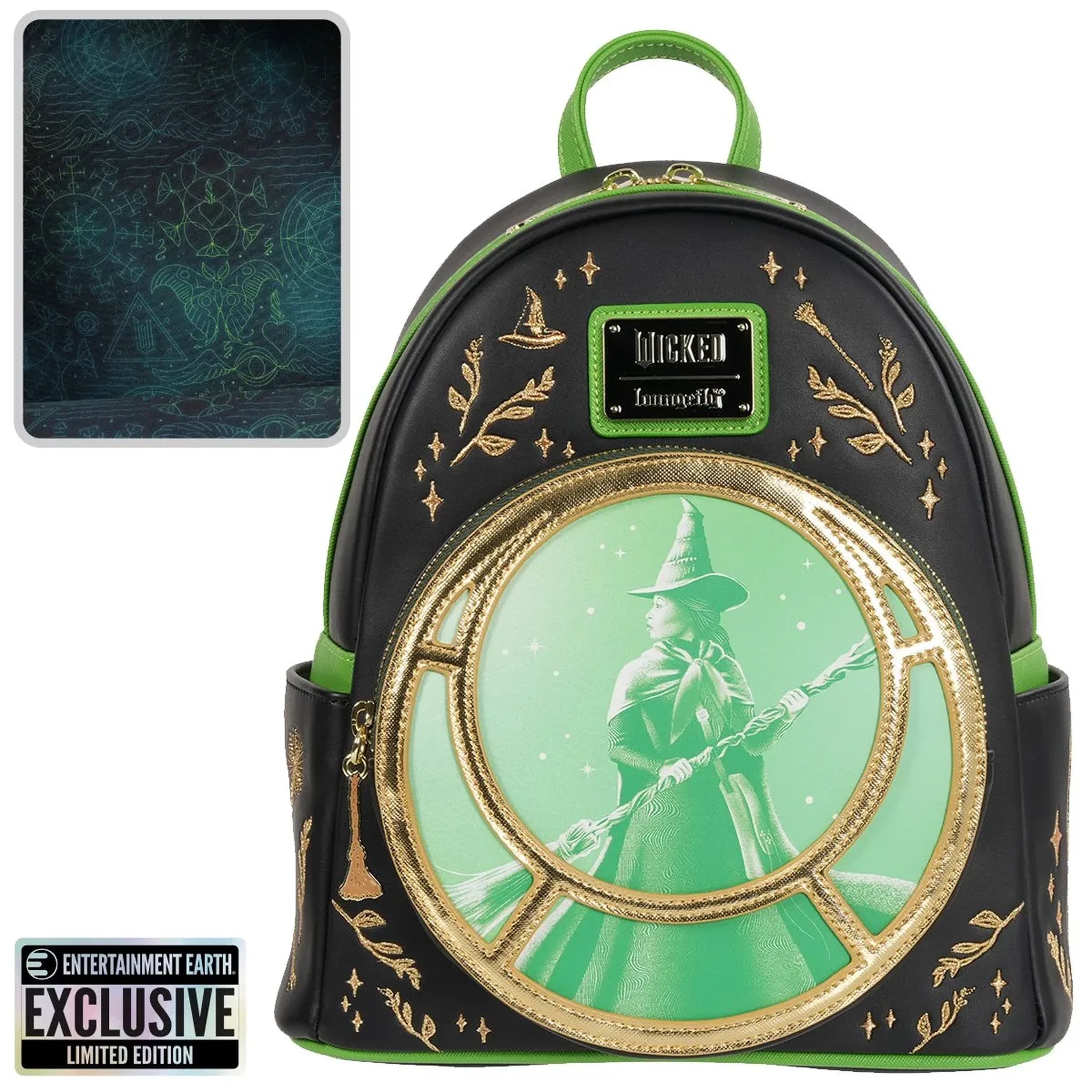 Loungefly Wicked Elphaba Mini-Backpack - Entertainment Earth Exclusive Front
